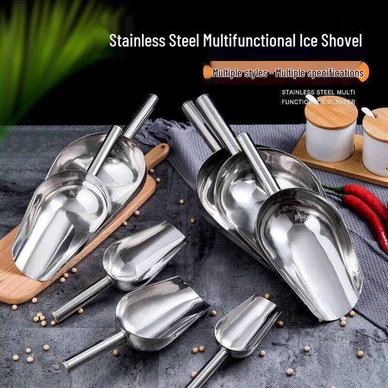 JingJingRS Thickened Stainless Steel Multi-Purpose Scoop