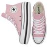 Converse All Star Chuck Taylor Round Toe Lace-up Breathable Lightweight High Top Canvas Women's Pink White