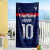 Mbappe Personalized Text Beach Towel Super Soft & Absorbent Suitable for Sports Travel Swimming Yoga Bathroom Beach And Pool
