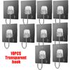 Multi-Function Multiple SpecificationsTransparent Strong Self  Adhesive Wall Hooks Multi-Purpose Wall Hook Key Holder