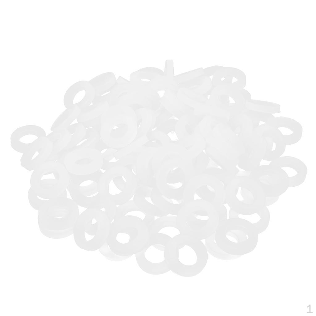 100 Gasket Seal Silicone Rubber Water Shower Nozzle Washers