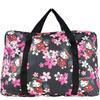 Foldable Japanese Hello Sanrio Characters Carry-On Bag, Pattern, Black, Kitty,