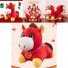 Traditional Horse Plush Toy With Pp Cotton Fill For Chinese New Year Celebration Gift