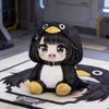 25cm Cute Penguin Plush Toy Funny Meme Stuffed Animal Soft Doll Birthday Gift for Kids