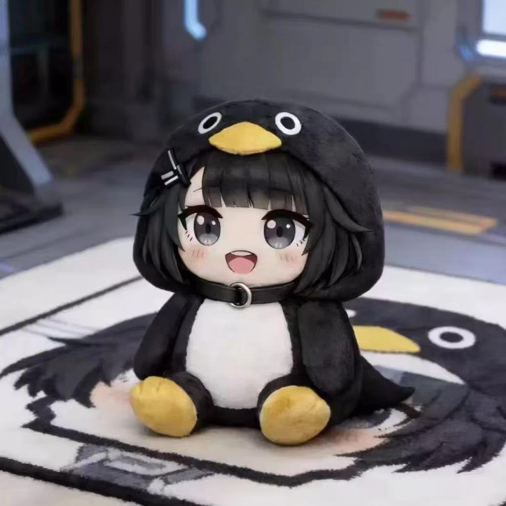 25cm Cute Penguin Plush Toy Funny Meme Stuffed Animal Soft Doll Birthday Gift for Kids