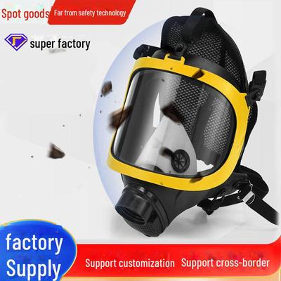 Durable Silicone Anti-Gas Full Face Mask with Wide View PC Screen