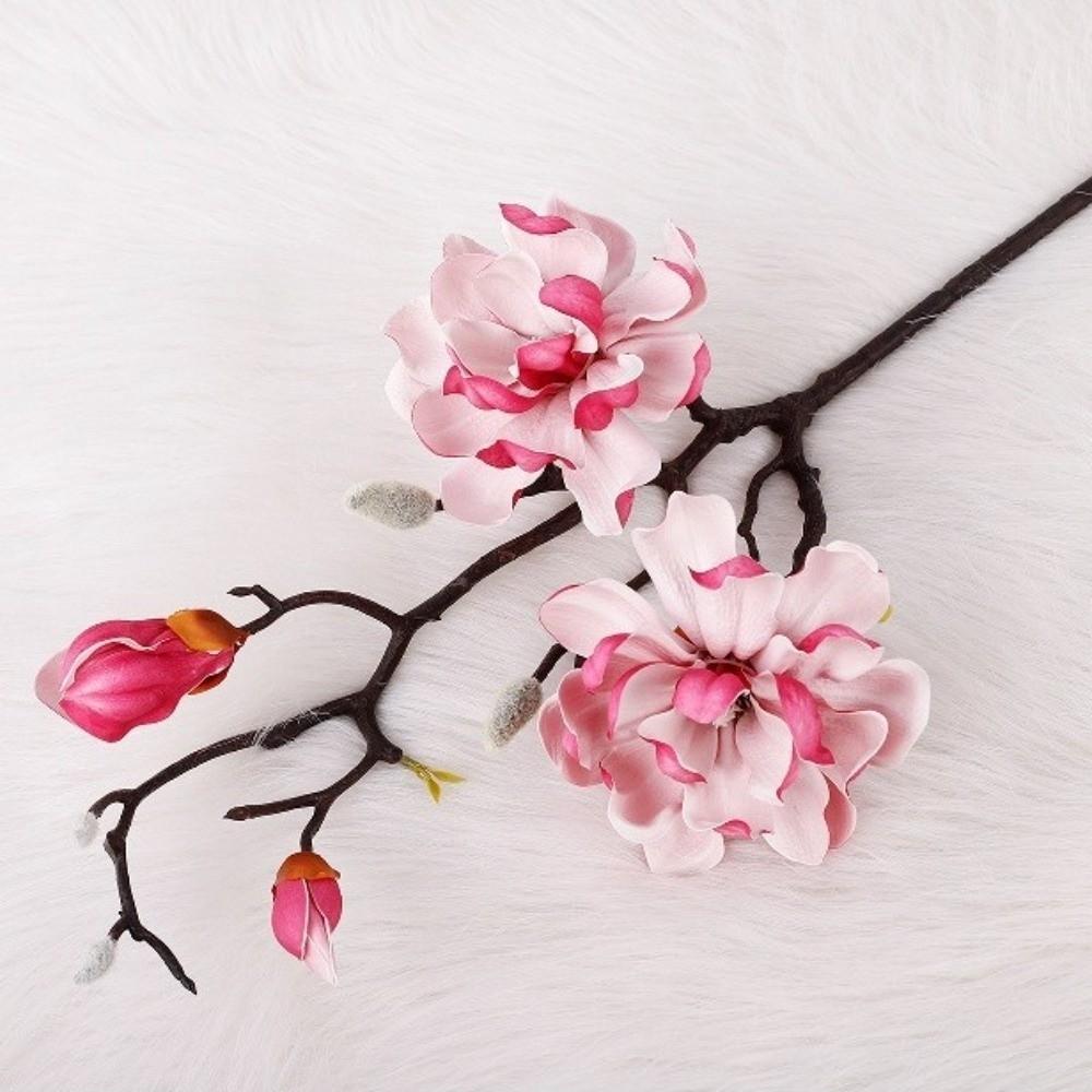 Handmade Artificial Magnolia Flower Real Touch Artificial Orchid Flowers  Home Living Room Decor
