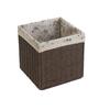 Foldable Large Capacity Imitation Wicker Rattan Storage Basket & Toy Organizer