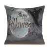 Halloween Linen Pillow Cover Printed Pillow Cover