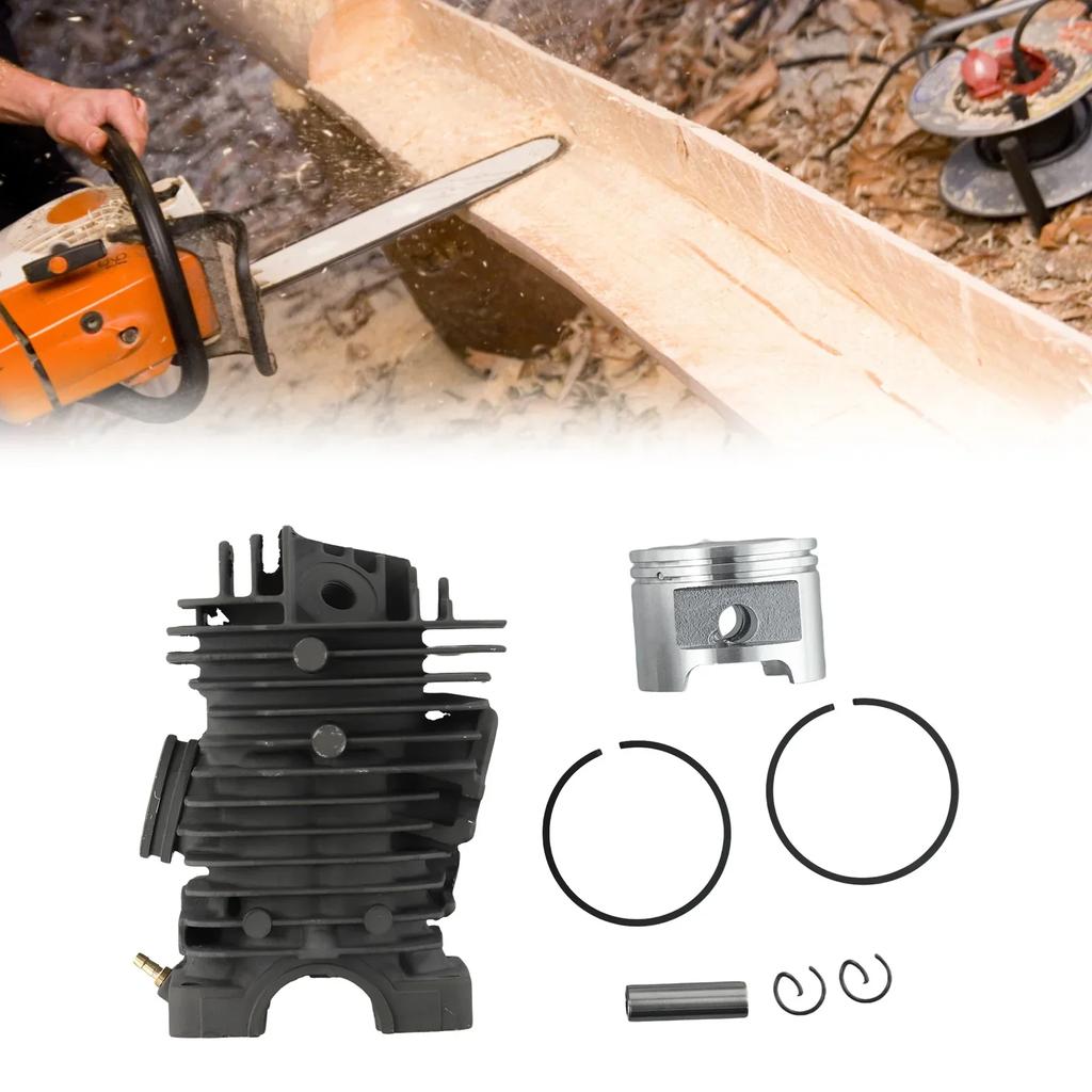 49mm Big Bore Cylinder Piston Kit 6pcs/set Accessories Chainsaw Electric Saw Garden Supplies Kit Lawn Mower Fittings