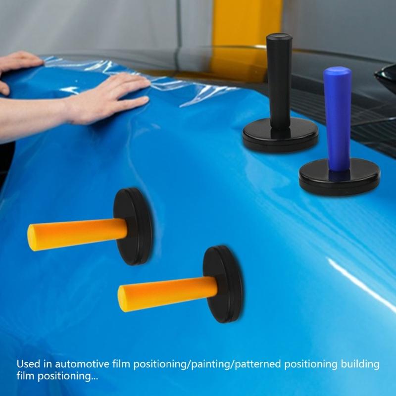 4 Stück Auto-Wrap-Greifer Magnet-Halter Werkzeug für Schilder-Vinyls, Auto-Folierung & Fenster-Tönungs-Vinyls Wrap-Greifer Magnet