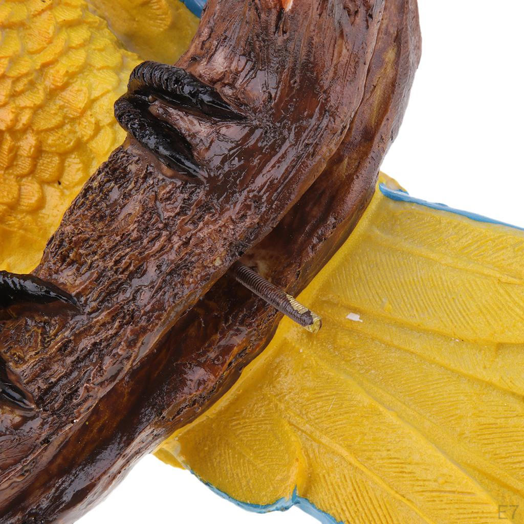 Parrot Figurines Birds Crafts Hanging Ornament Sculptures