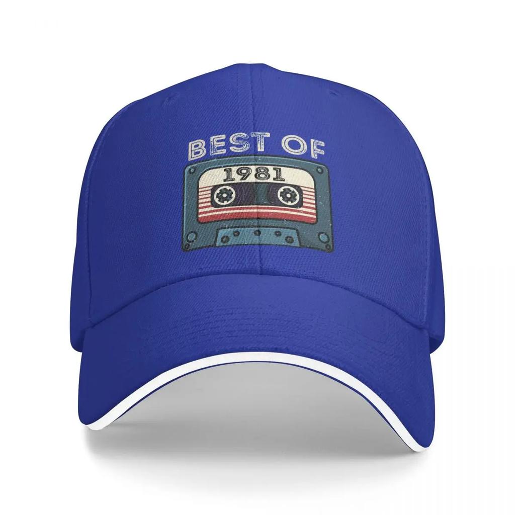 Vintage Best Of 1981 Birthday Cassette Men Baseball Caps Peaked Cap Sun Shade Outdoor Hat