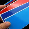 NEUER M-Farben-Autogrillaufkleber M-Streifenaufkleber Vinylabzeichenaufkleber