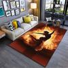 "Fiery Dance Silhouette Carpet" Suitable As a Non-slip Mat for the Living Room or Bedroom Sofa