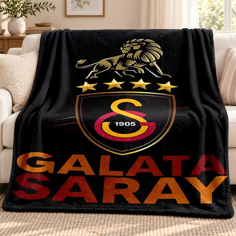 Galatasaray blanket Flannel Blanket Soft Cozy Plush Throw for Sofa Bed Lightweight Home Decoration Outdoor camping