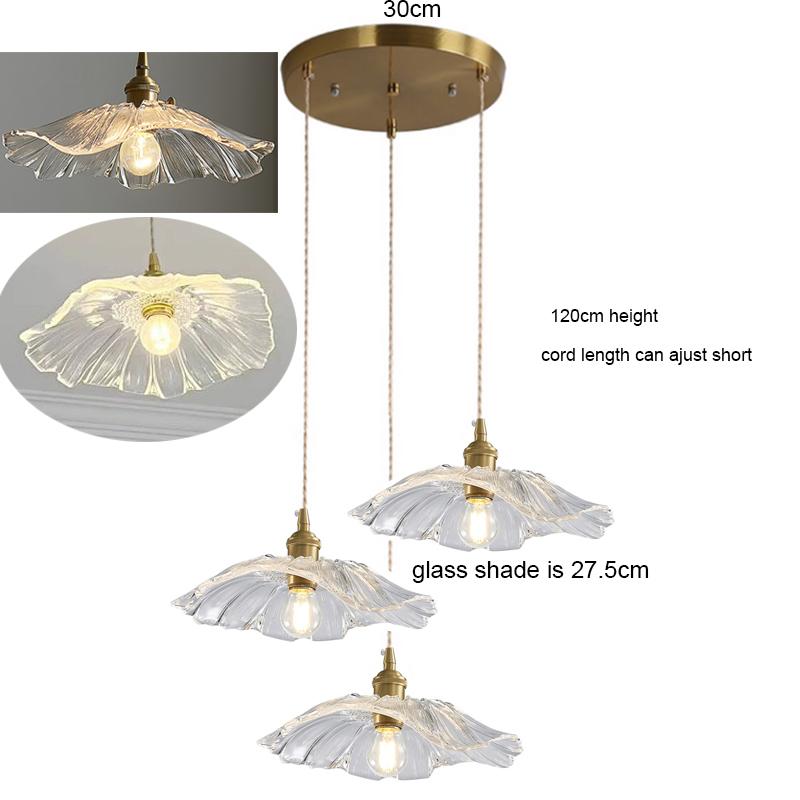 French Restaurant Chandelier American Garden Simple Coffee shop Light Luxury Senior Sense of Complex Creative Lotus PendantLamp