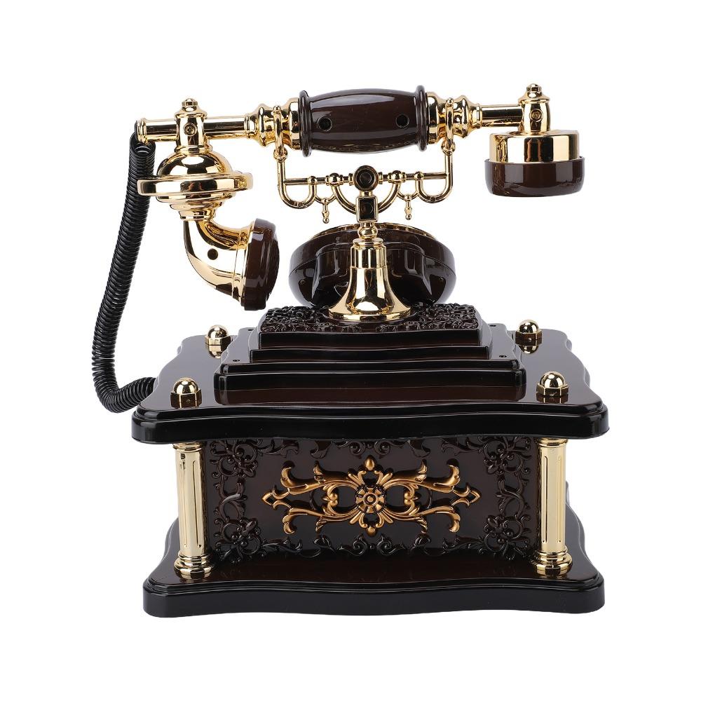 ABS Telephone Music Box Old Fashioned Style Retro Telephone Decor Home Decoration