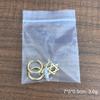 Unisex 18K Gold-Plated Stainless Steel Hexagram Dangle Coil Earrings