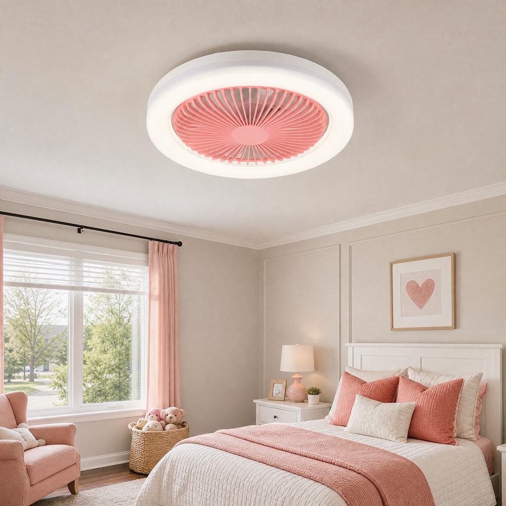 

AC 85-265V LED Fan Lamp 30W Quiet Ceiling Fan Modern Ceiling Fan Light Indoor розовый