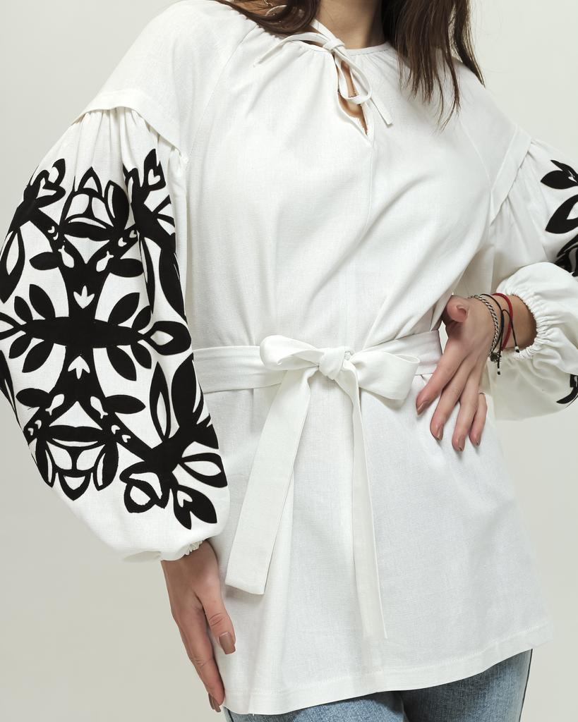 Hemd mit Gürtel Seam 112102 XS-S weiß