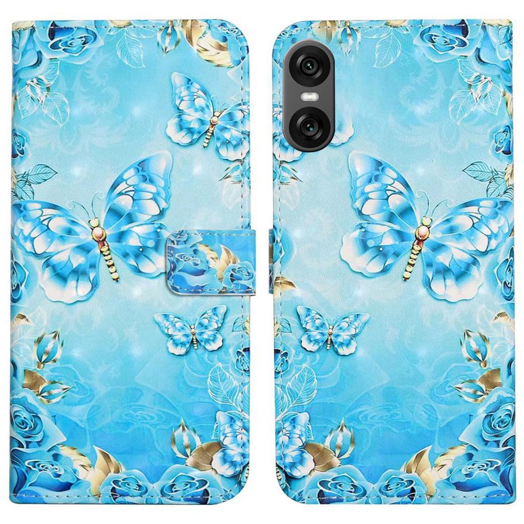 For Sony Xperia 10 VI Case 3D Creative Pattern PU Leather Stand Phone Cover