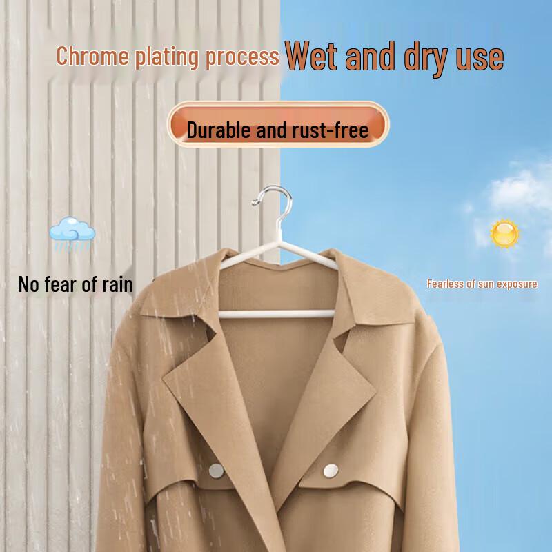 Xingfang Anti-Slip Coated Adult Hangers (20-Pack)