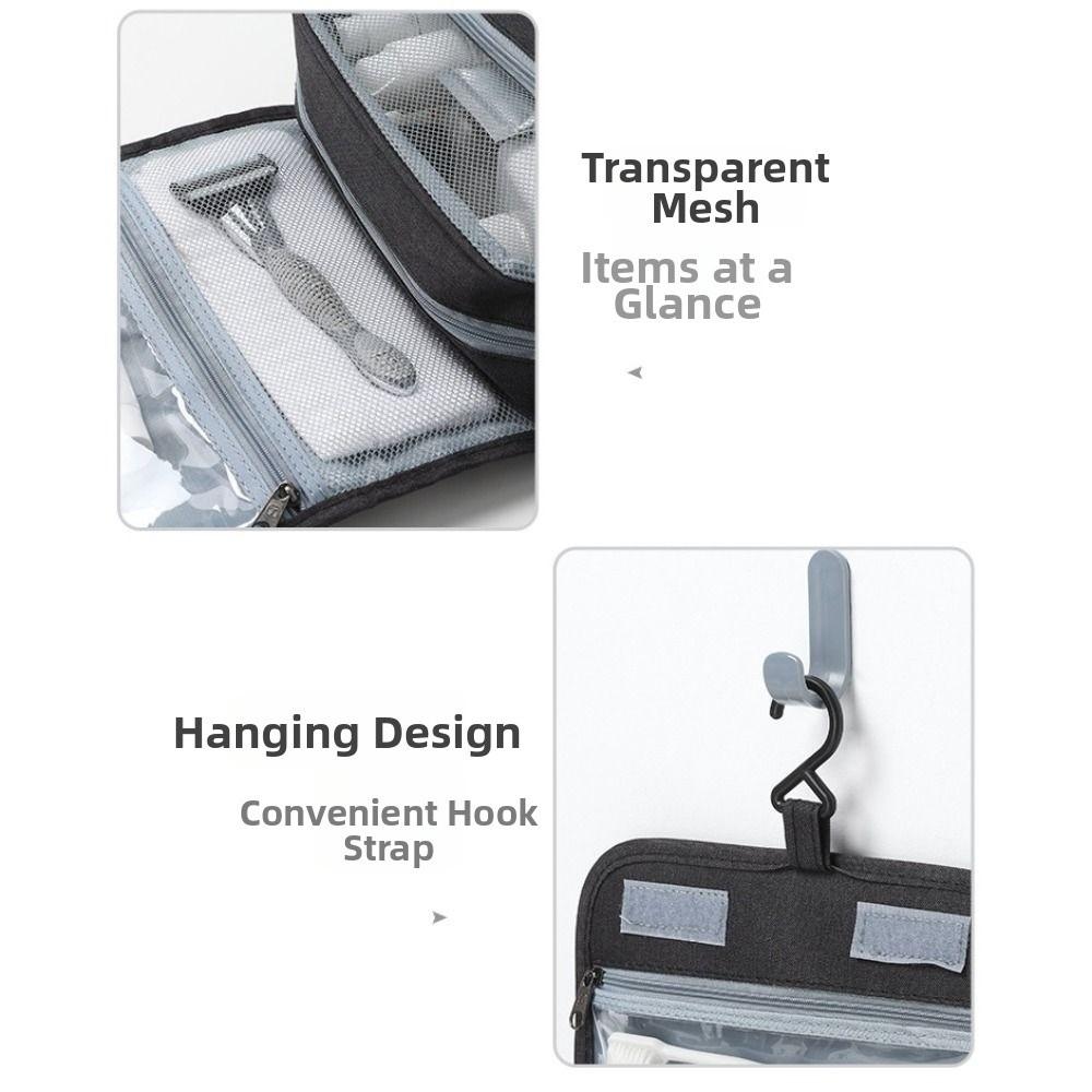 Waterproof Cosmetic Bag Multi-layer Dry Wet Separation Bag Fashion Makeup Bag  Travel Use