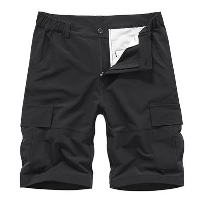Pánské letní sportovní kraťasy, cargo kraťasy, kalhoty, outdoorové strečové kraťasy, plus size sportovní a volnočasové kalhoty s pětibodovým vzorem