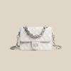 Bag Women's New Autumn and Winter Leather Women's Bag Messenger Bag Chain High-end Shoulder Small Square Bag