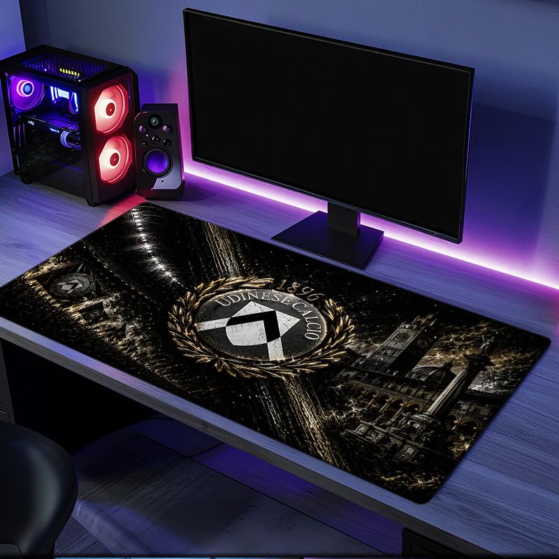 Udinese-Calcio Crest Design Mouse Pad, Rubber Base, Mouse Pad for Gamers and Office Use, Gaming Desk , Easy To Clean Mat Christmas Fan Gifts