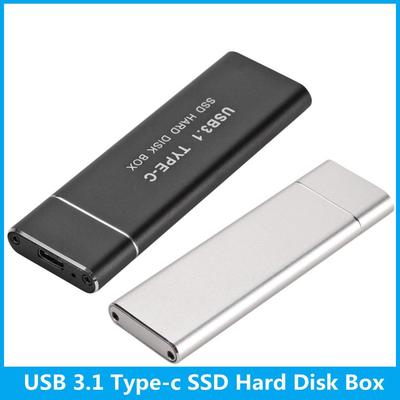 USB 3.1 auf M.2 NGFF SSD Mobile Festplattenbox Typ C Adapterkarte Externes Gehäuse für m2 SATA SSD 2230/2242/2260/2280