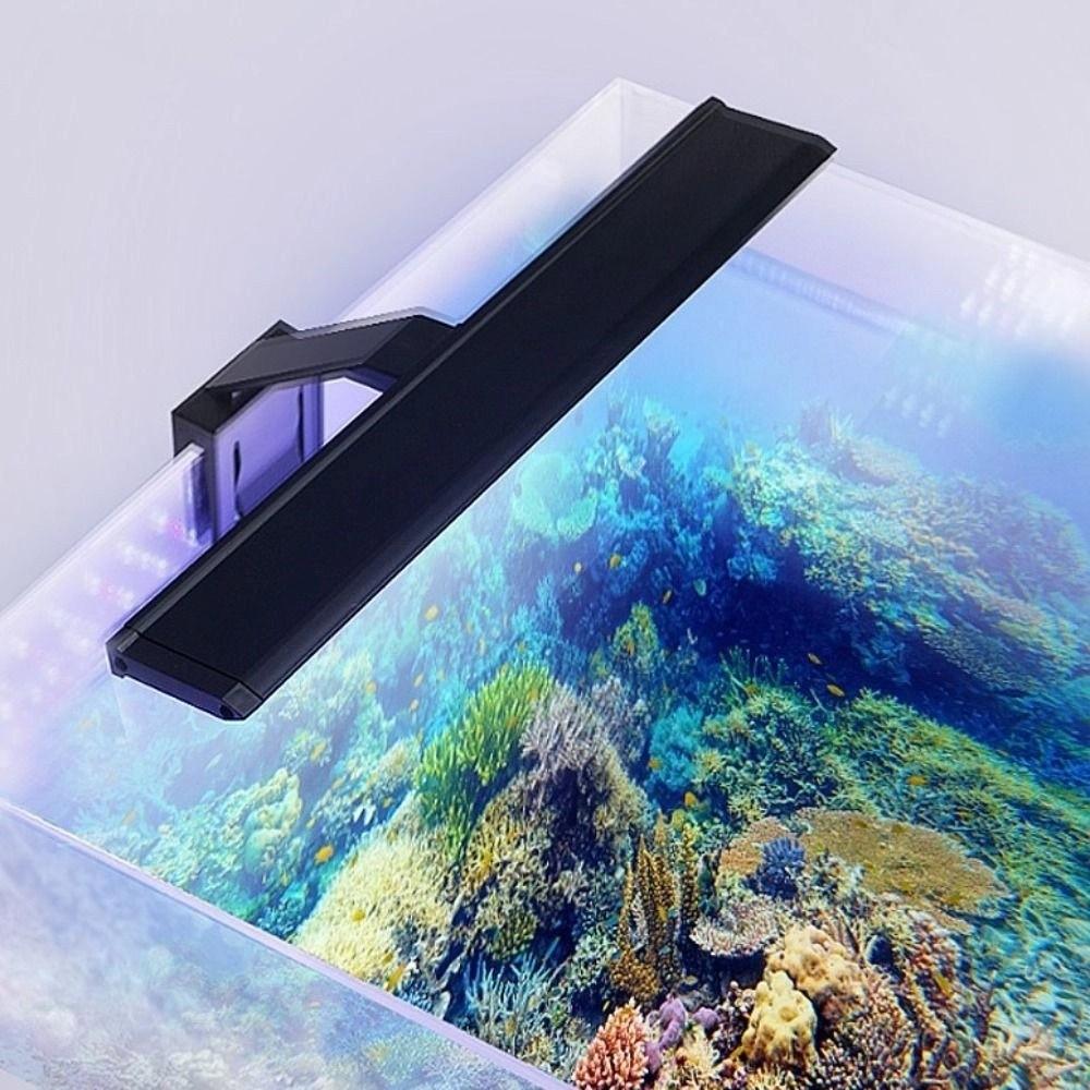 Splash-proof LED Aquarium Light 7W Plant Growth Light Practical Fish Tank Clip Light Aquarium