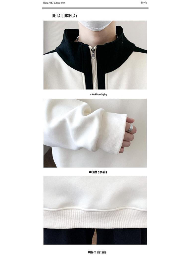 Boys' Thickened Velvet Hoodie for Fall/Winter - Stylish Warm Jacket for Teens and Big Kids