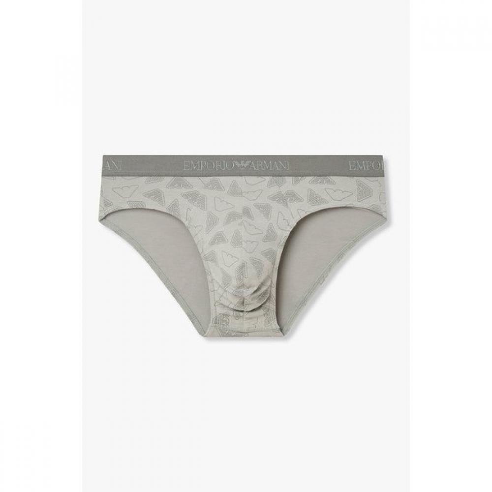Emporio Armani Men S Brief Outline Logo Pattern 08m6111309 S(95)