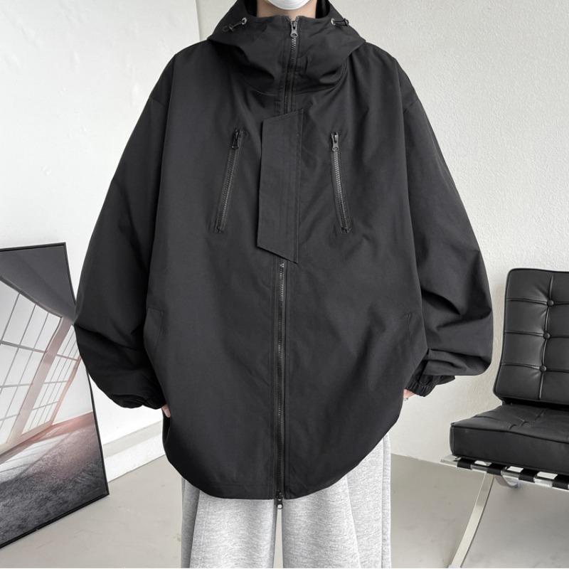 Spring and Autumn Men's New Outdoor Hooded Work Jacket
