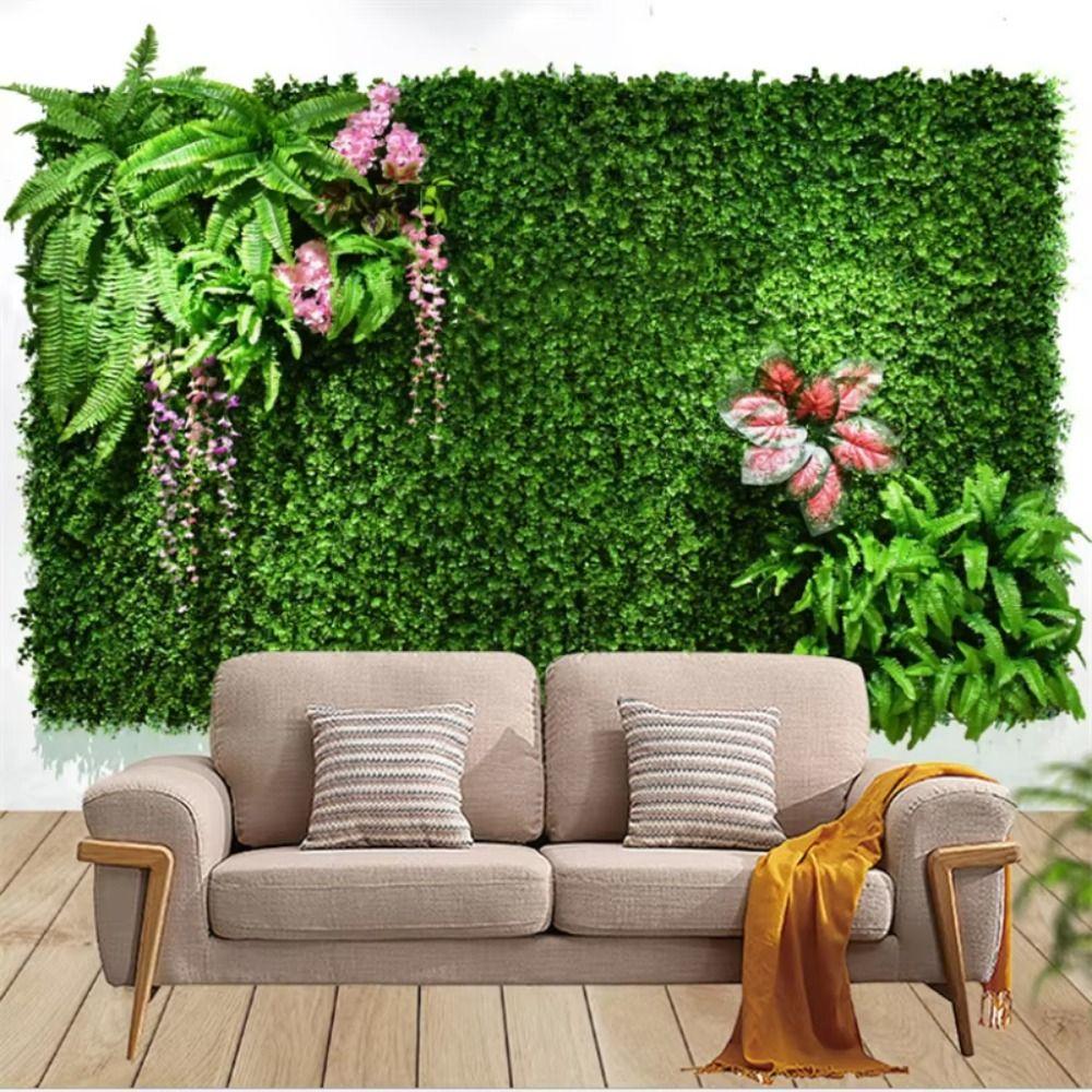 DIY Artificial Eucalyptus Carpet 60*40cm Artificial Fern Grass Living Room