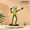 Frosch Gartenskulptur Tennis Frosch Statue Tierdekoration Frosch Außen Skulptur Hof Garten Dekoration Heimdekoration