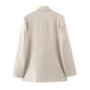 TAOP&ZA Women's Spring/Summer Double-Breasted Suit Jacket with Wide-Leg Pants - Commuting Style 