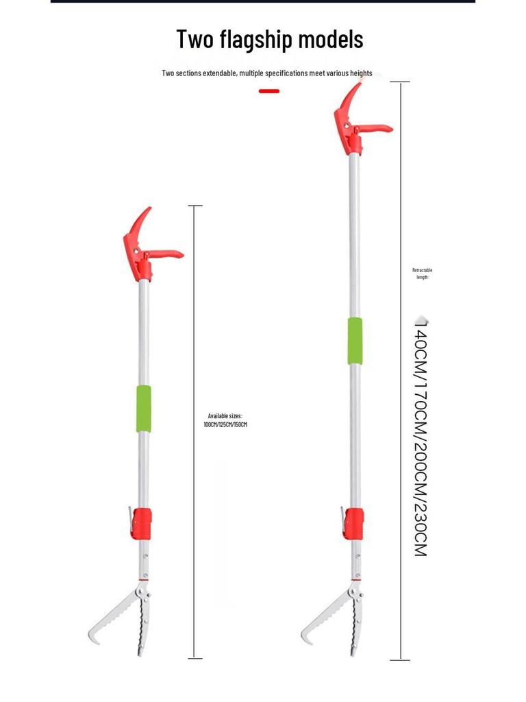 Aluminum Alloy Extended Crab & Loach Pliers - Outdoor Snake Control Tool