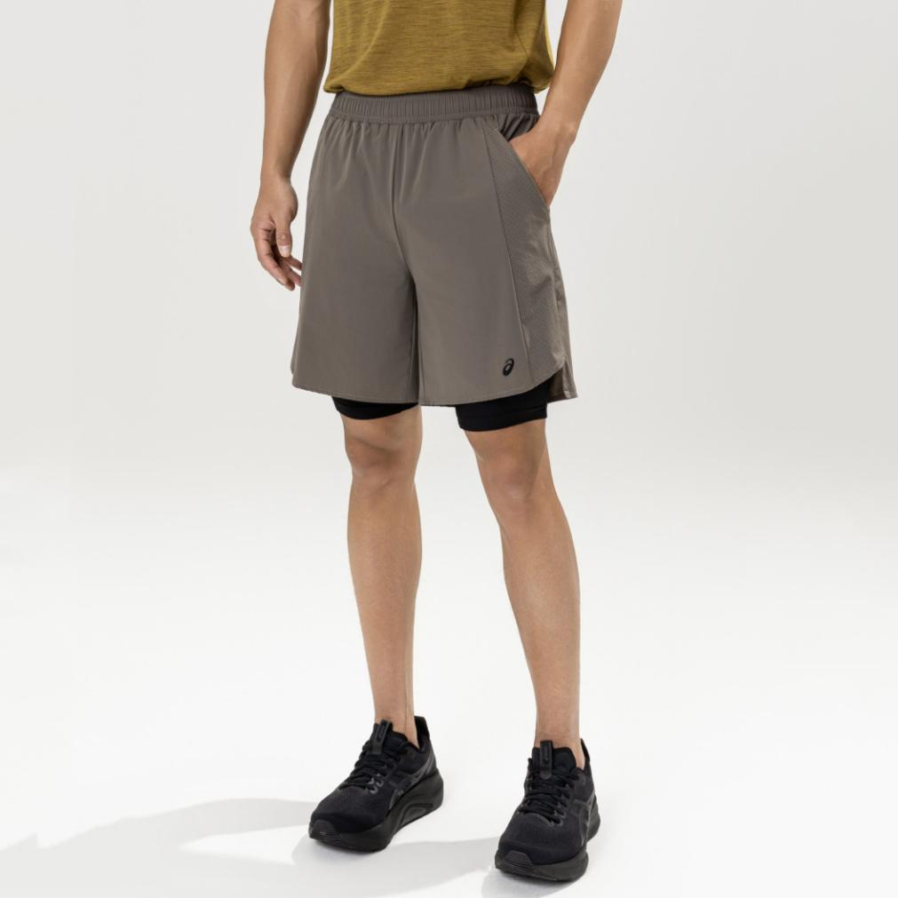 ASICS Breathable Casual Moisture-Wicking Mid-Rise Color-Block Sports Shorts Men shorts 2031F536-250