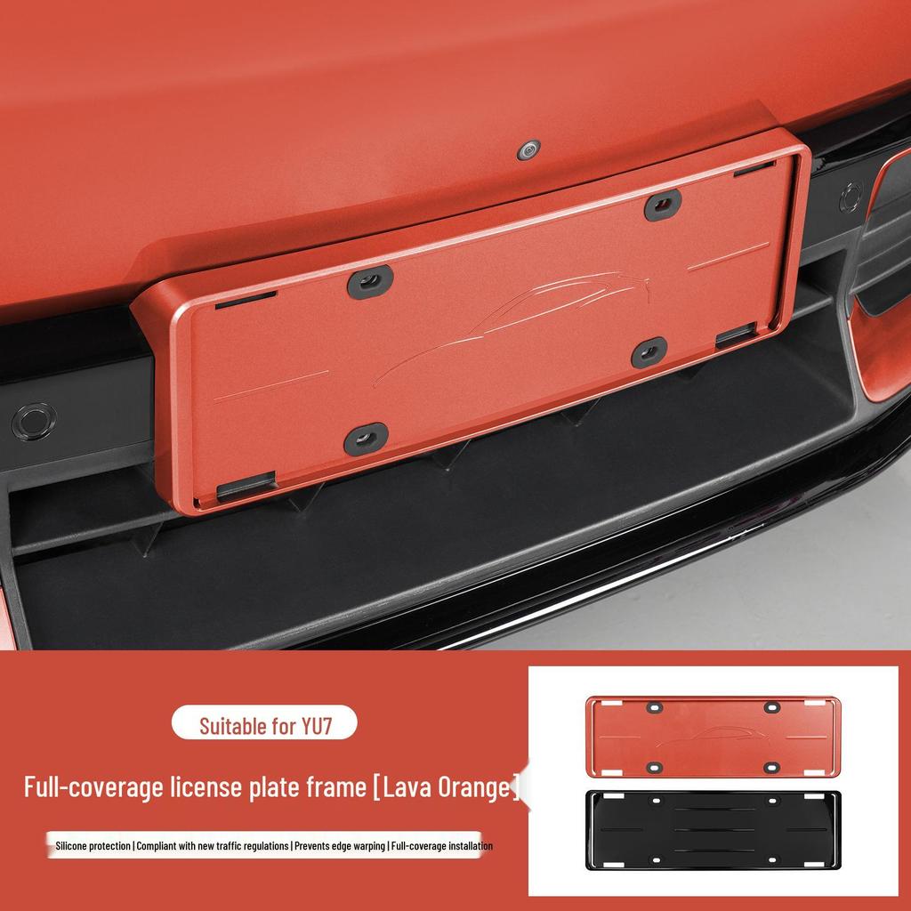 Fits Xiaomi YU7 License Plate Frames, Green Plates: New Traffic Regulation Protectors