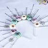 Elegant Rose Flower Hair Hoop Adjustable Size Sunbursts Headband with Rhinestones Comfortable Hairband Party Ornament