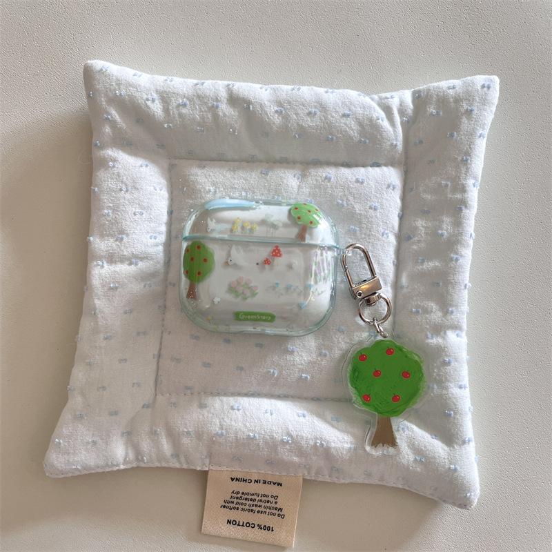 Spring Tree for Airpods4 Apple Bluetooth Wireless 1/2/3 Generation Pro2 Earphone Cover Cute Pendant Female