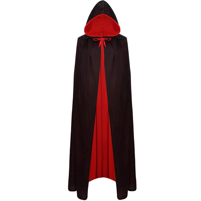 Vampire Halloween Cloak With Cap For Cosplay Party Costume Performance Stage