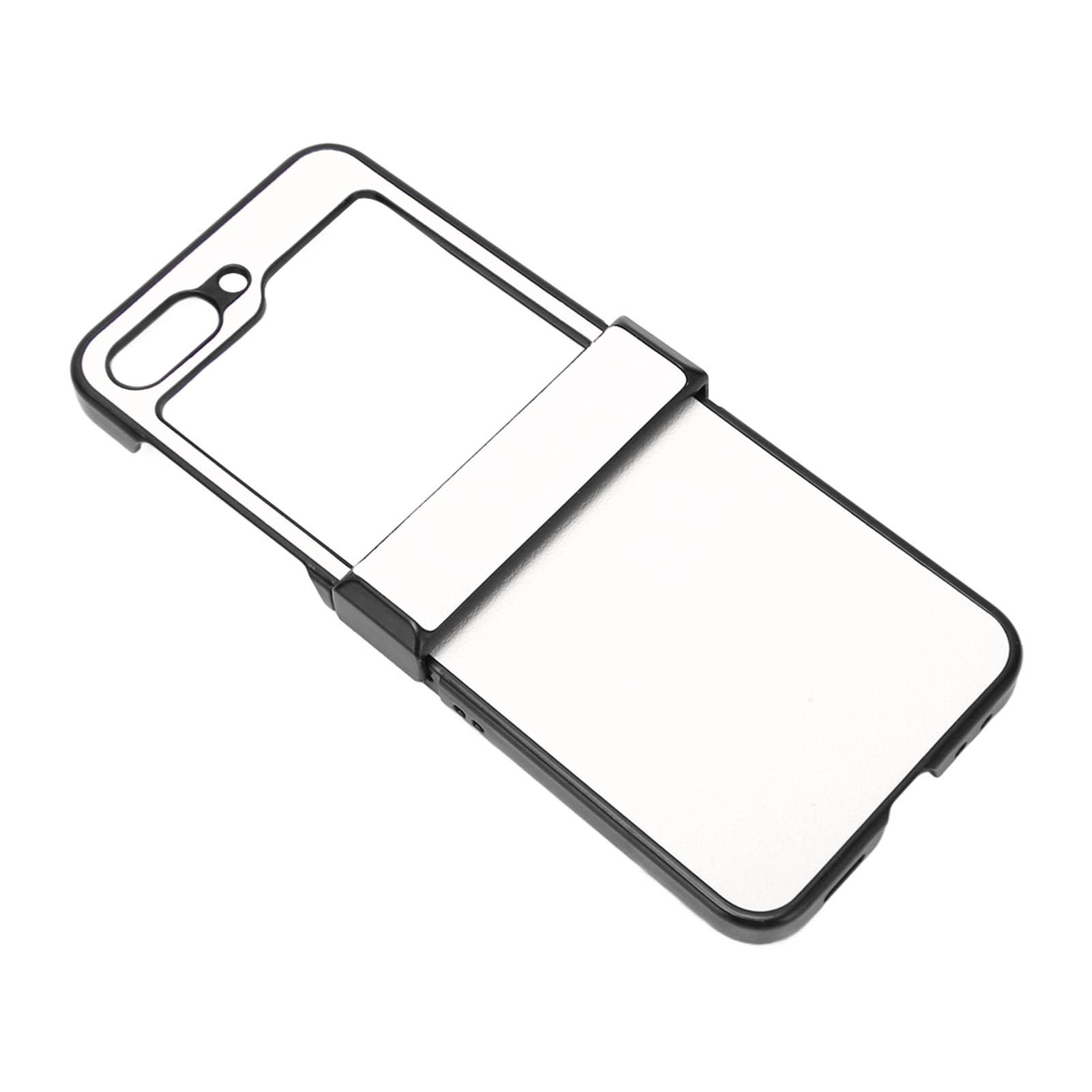 

Lichee Pattern Cell Phone Synthetic Leather Case Folding Screen Cell Phone Protective Case for Galaxy Z Flip 5 Case белый