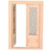 Miniature Unfinished Wooden Double Hinged Door For DIY Dollhouses Accessories 1/12 Scale Model Building Safe For Kids