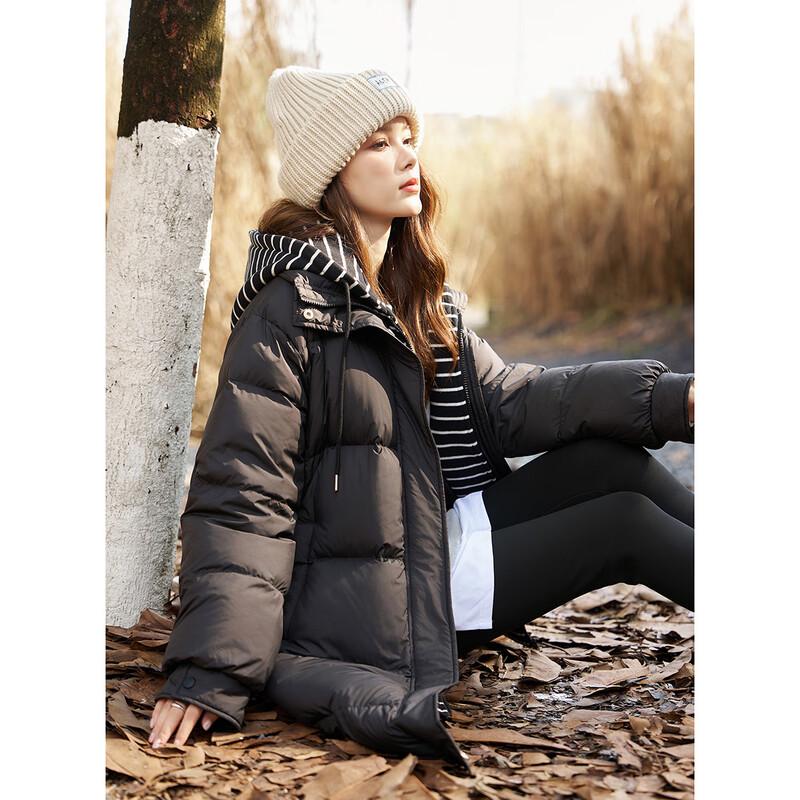 Demana Women's Extra Warm Hooded Mid-Length Down Jacket