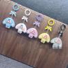 Bowknot Style Flocked Big Ears Doll Keychain Backpack Pendant for Kids