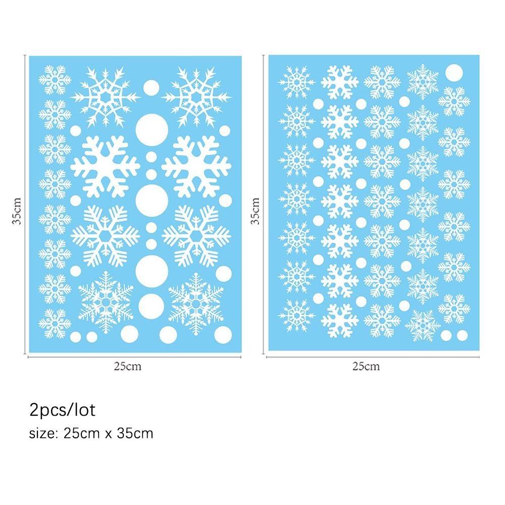 

Рождественская наклейка на окно Снежинка Дед Мороз Рождественская елка Декор для стеклянной стены Наклейки на статическом электричестве Детская комната Рождество 2023 as picture show